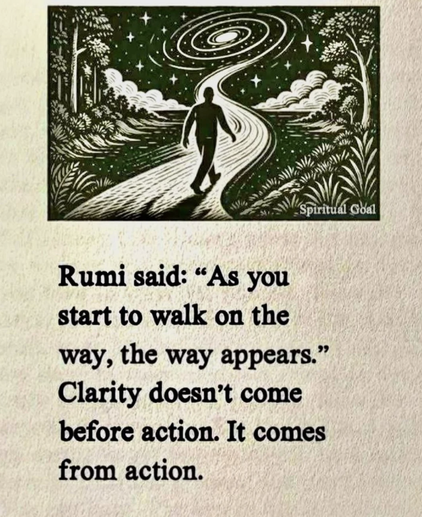 Clarity comes from action, not thought.